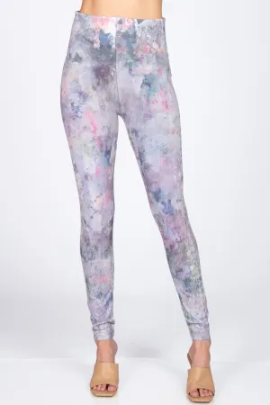 Lilac Harlequin Printed Leggings