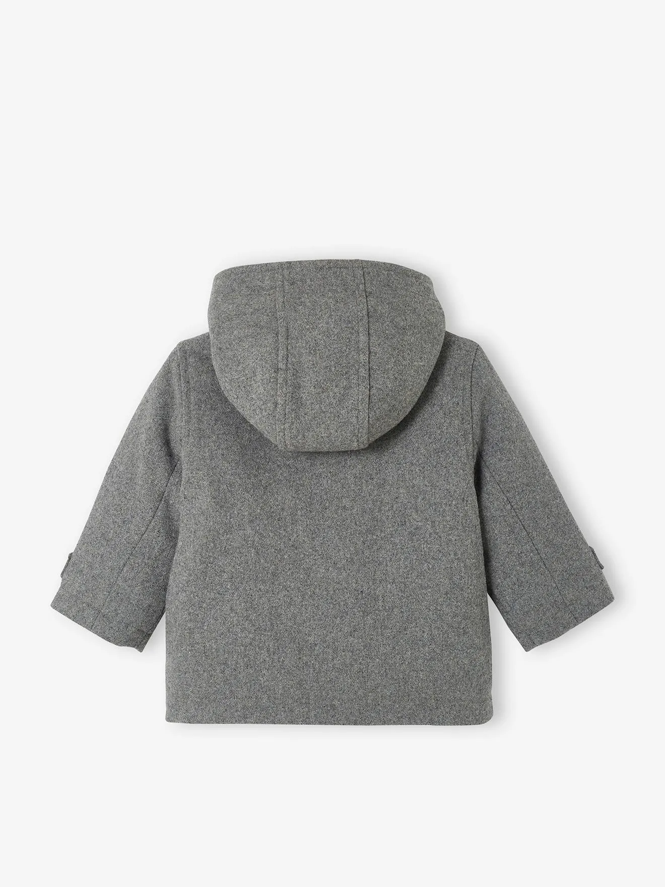 Manteau duffle-coat bébé avec capuche gris chine - Vertbaudet