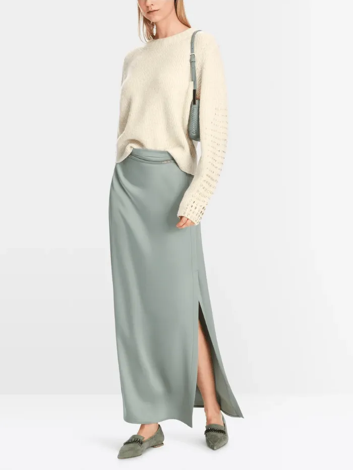 Marc Cain Collections Cream Jumper With Jewels XC 41.29 M55 COL 112
