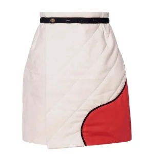 Meisjes Off-White Gewatteerde Rok