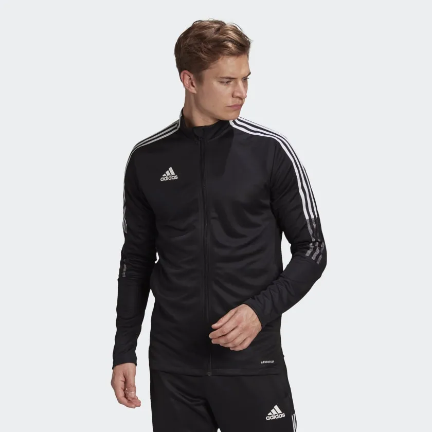 MEN TIRO21 TRACK JACKET - BLACK & White