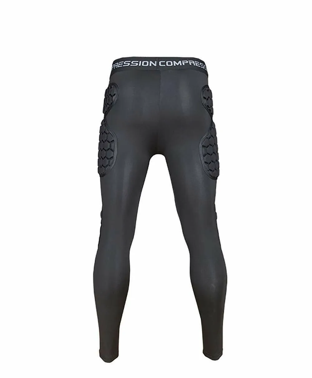 Men's Padded Compression Pants Leggings for Soccer Basketball Paintball Hockey