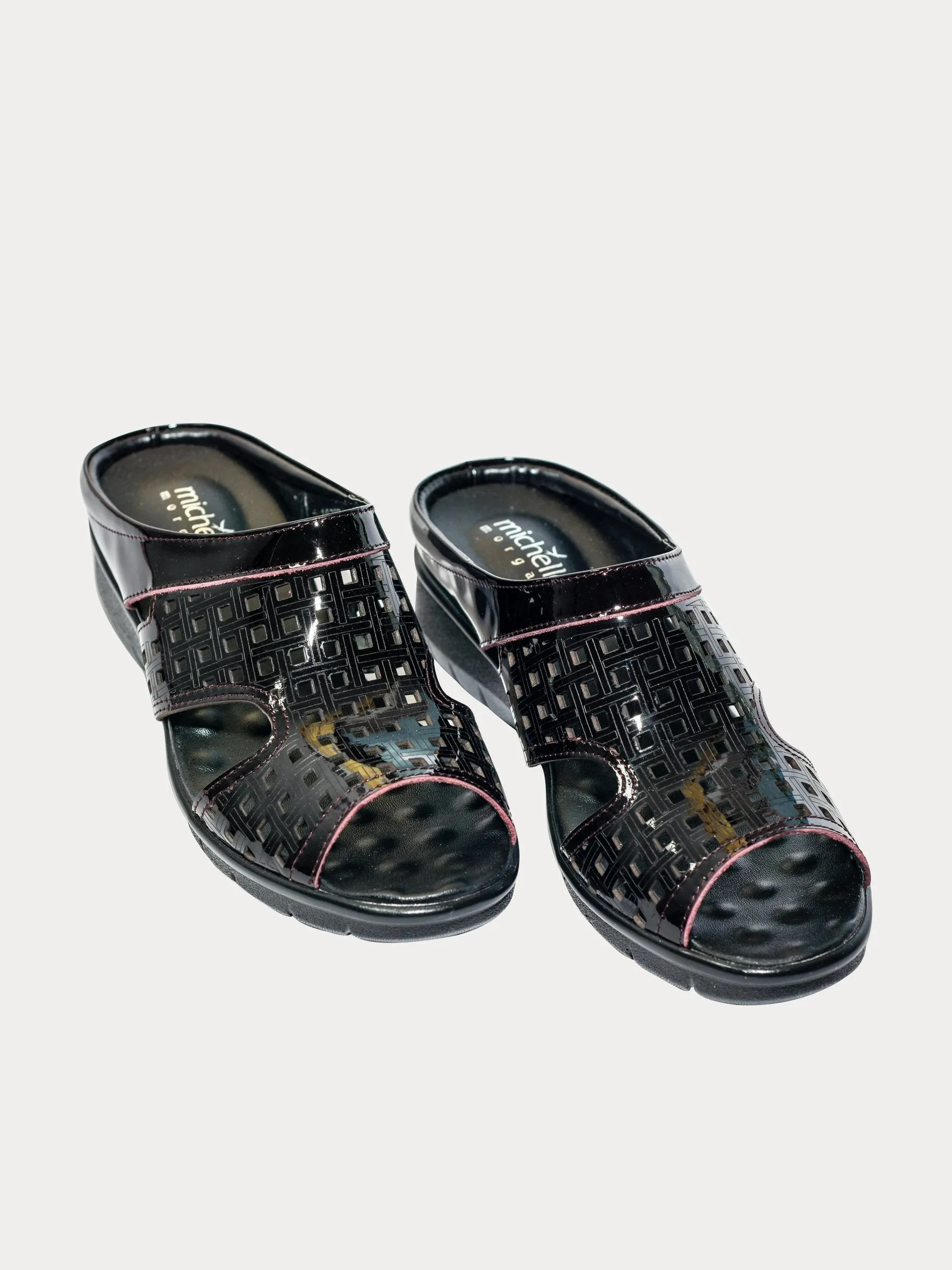 Michelle Morgan 1839770 Square Cut Slider Sandals
