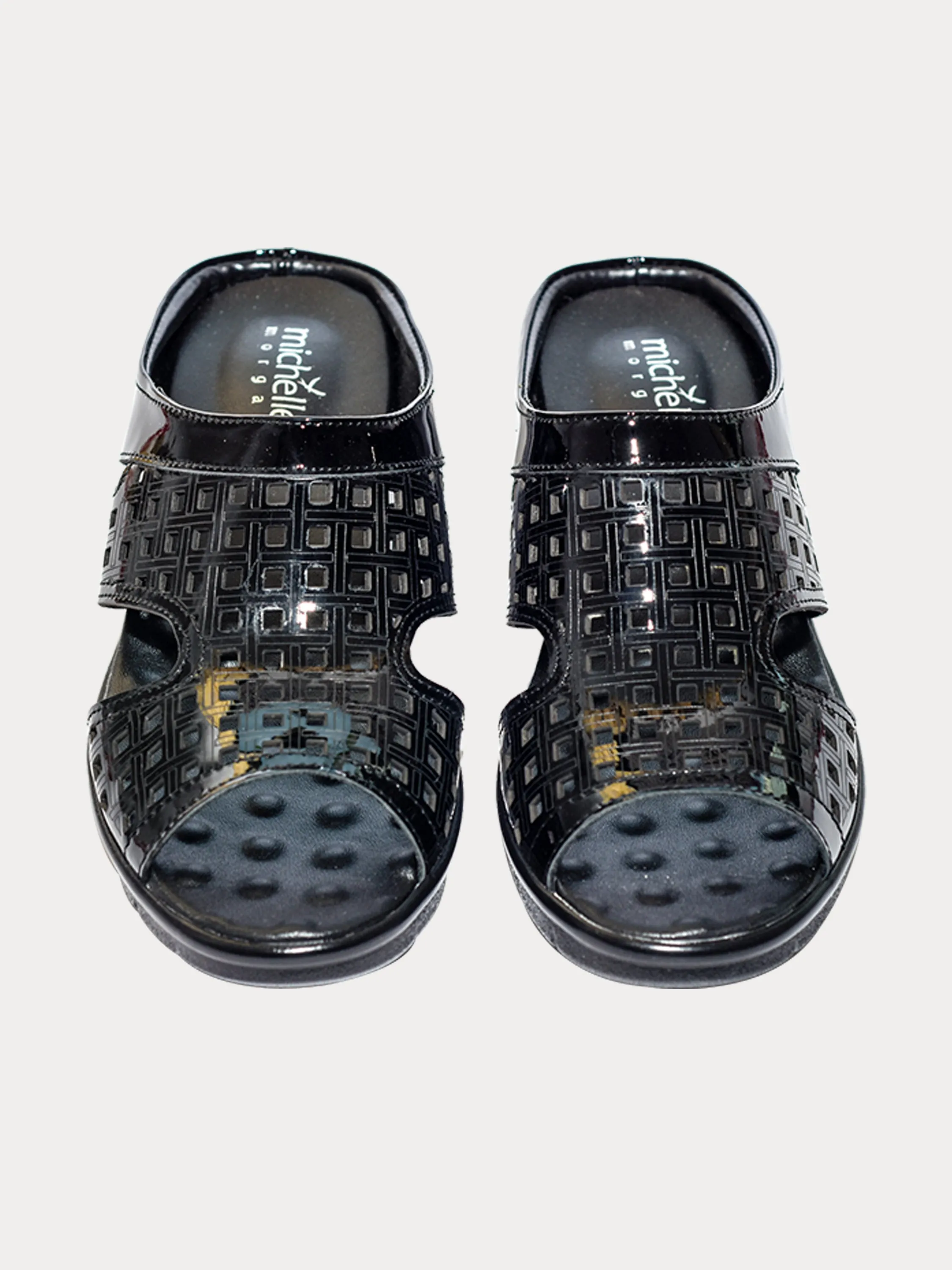 Michelle Morgan 1839770 Square Cut Slider Sandals