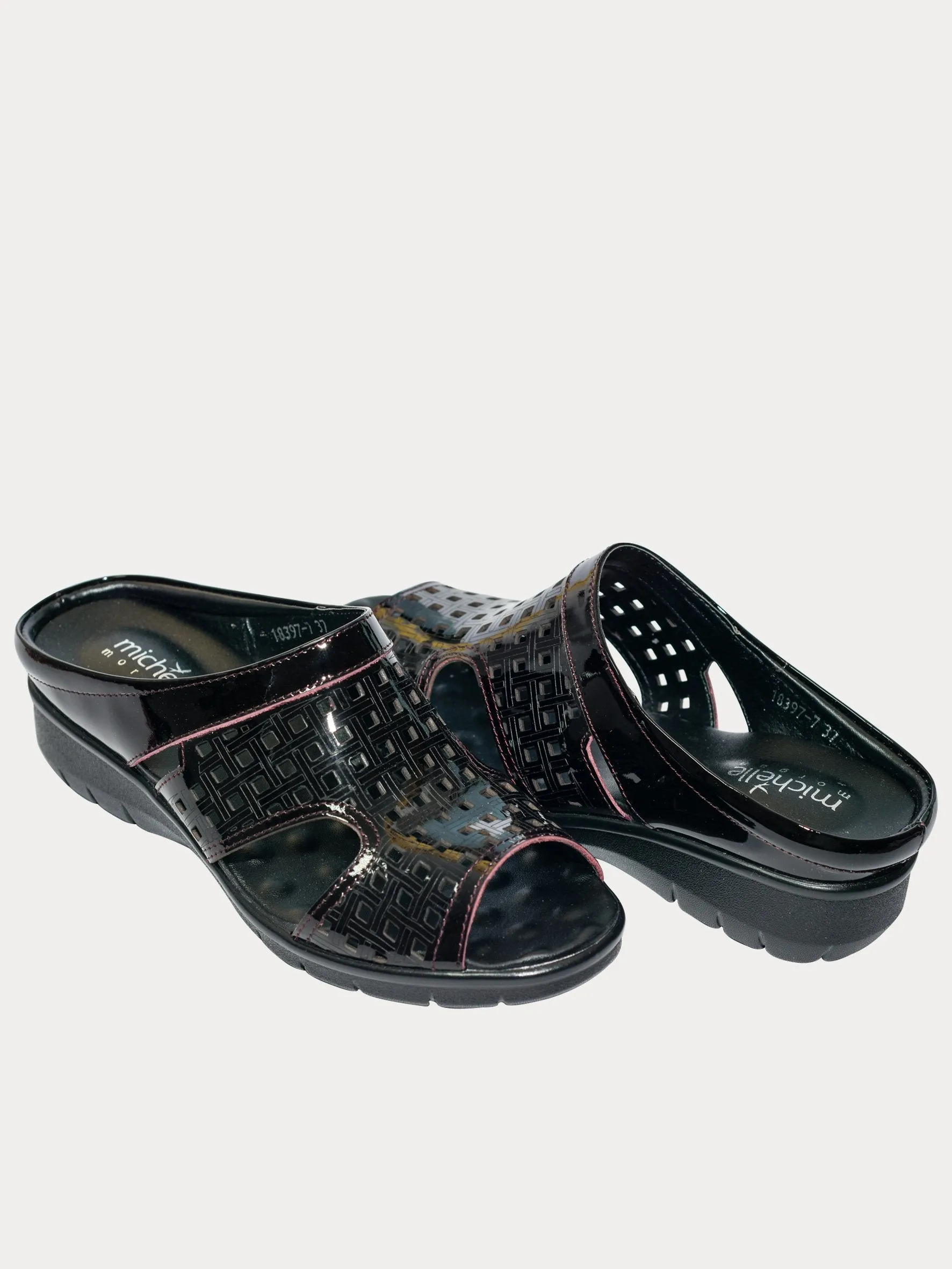 Michelle Morgan 1839770 Square Cut Slider Sandals