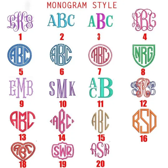 Personalized Monogram Embroidered Leggings
