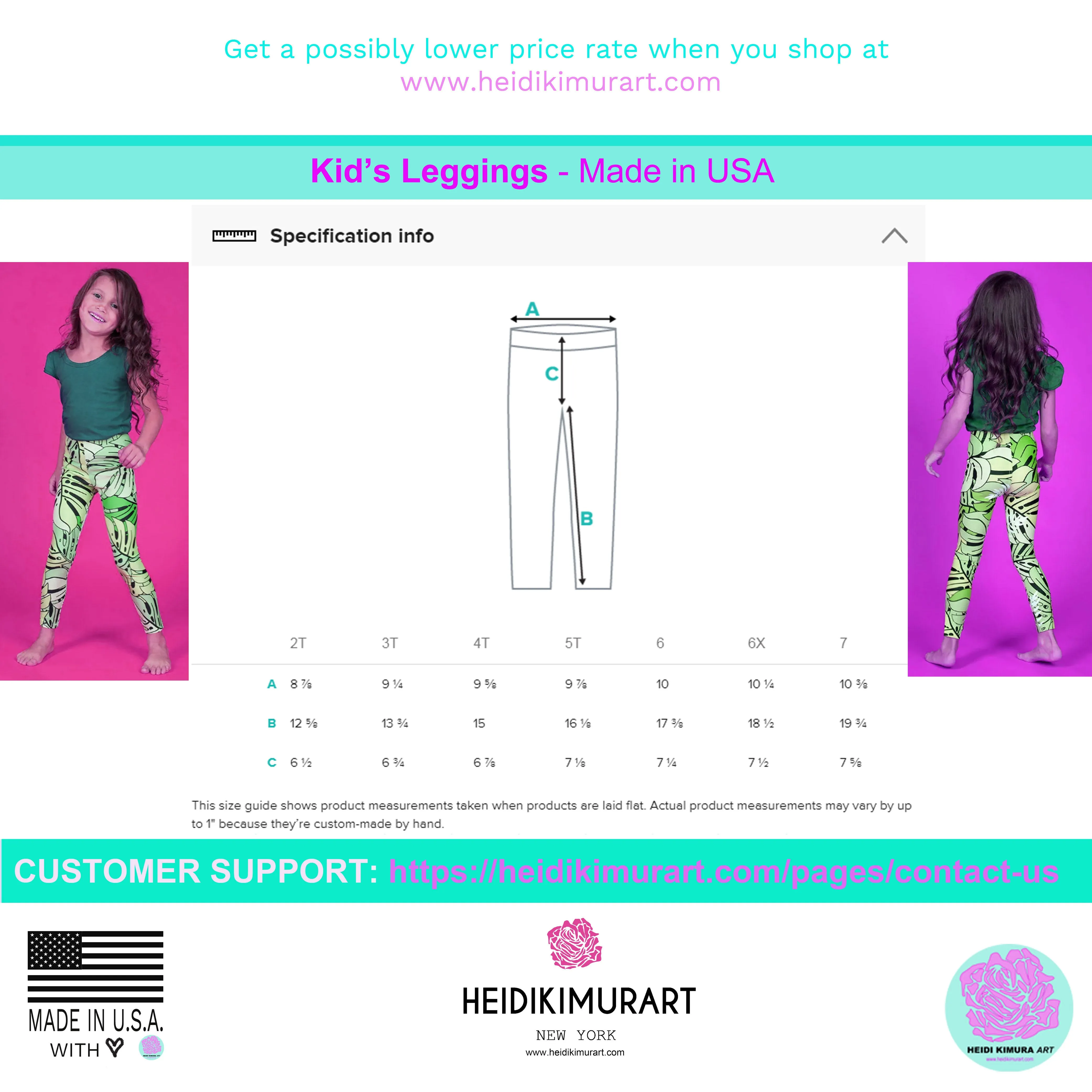 Pink Camo Print Kid's Leggings, Kid's Camouflaged Military Print Leggings Elastic Fitness Tights- Made in USA/ EU