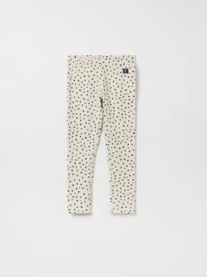 Polka Dot Print Kids Leggings