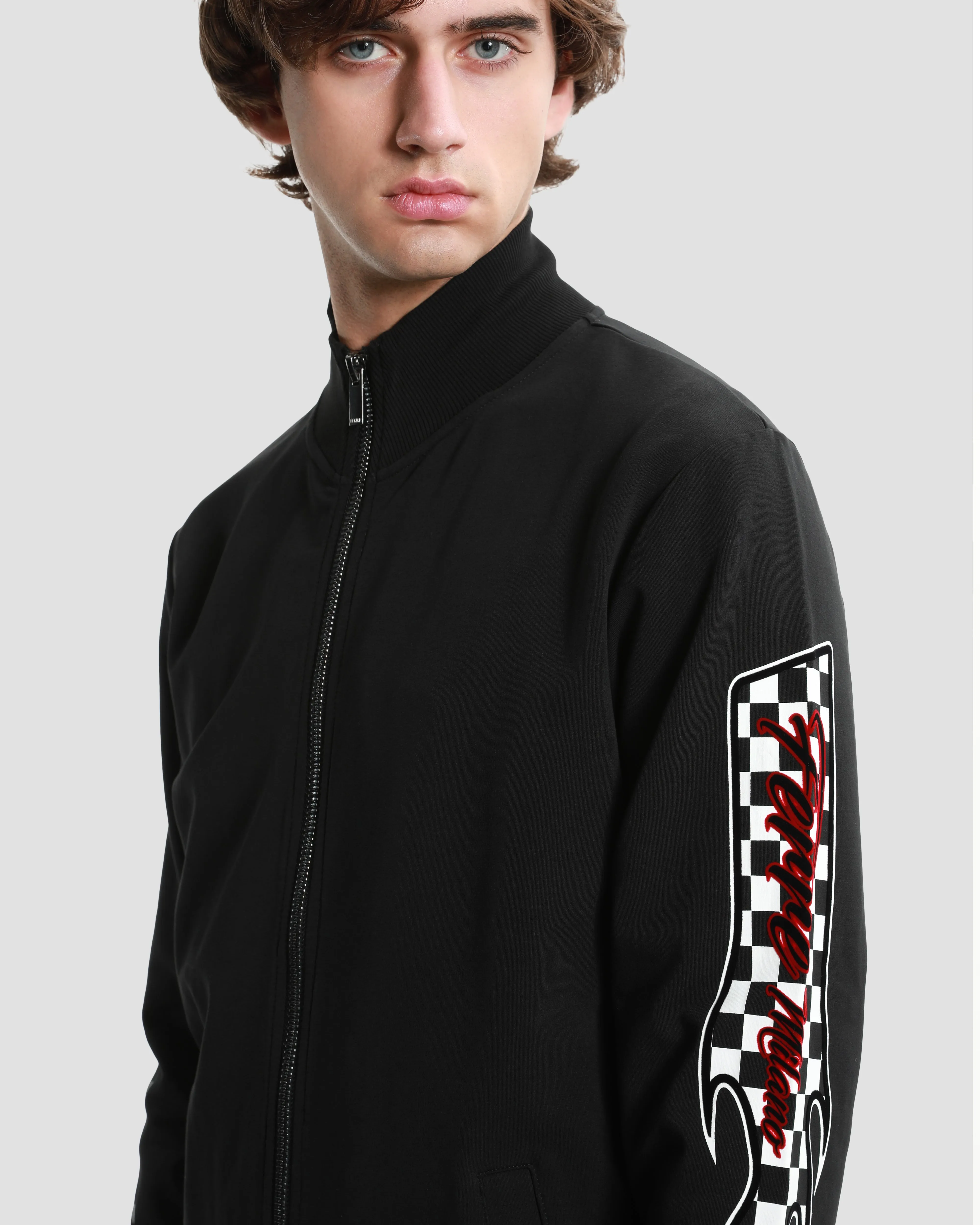Printed Sleeve Tracksuit Jacket