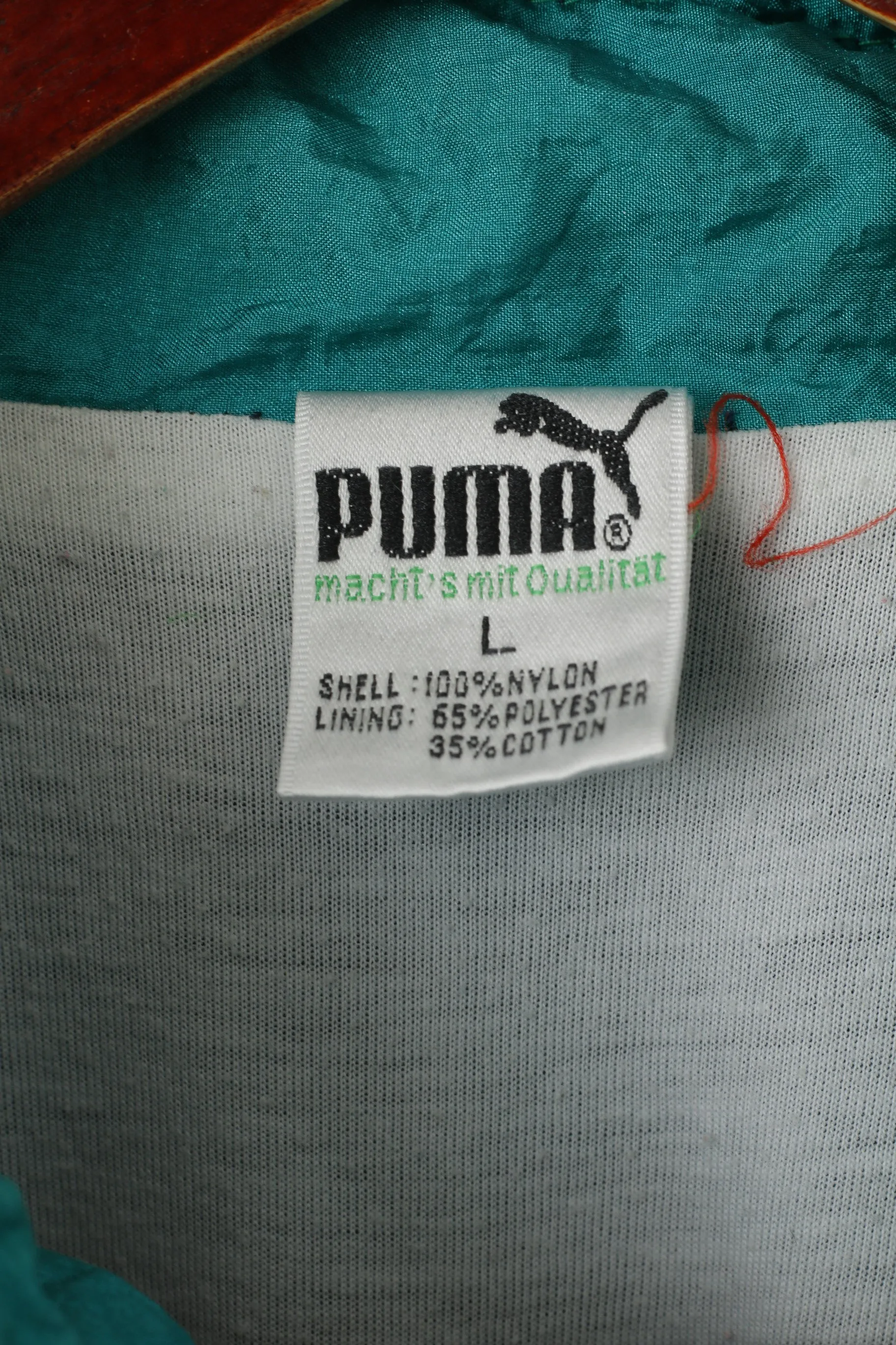Puma International Men L Track Top Jacket Navy Vintage Nylon Festival Sport Top