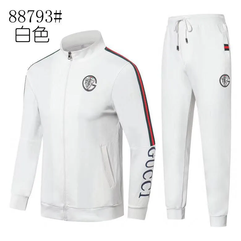 Quality All White Hand Design Thick Tracksuits