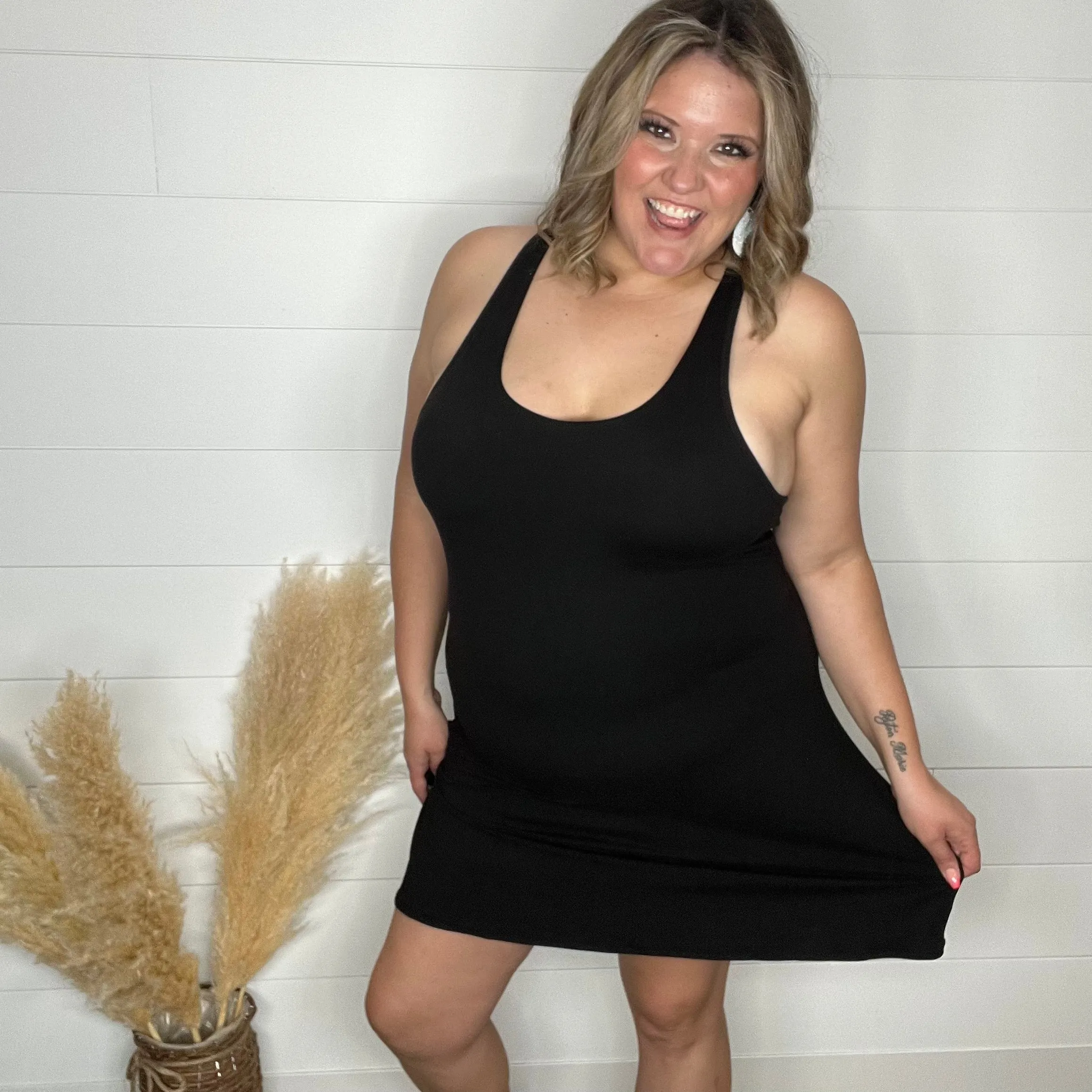 "Matchpoint" One Piece Romper Dress with Pockets