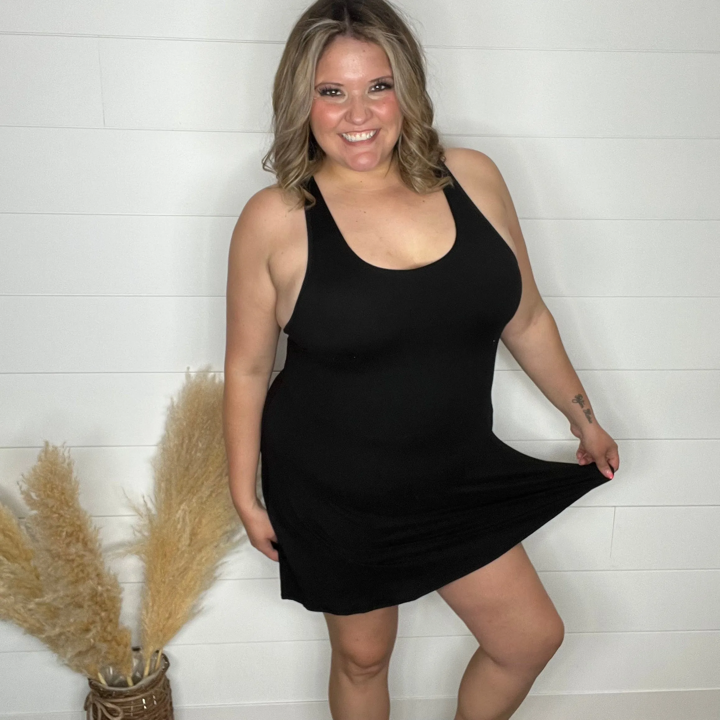 "Matchpoint" One Piece Romper Dress with Pockets