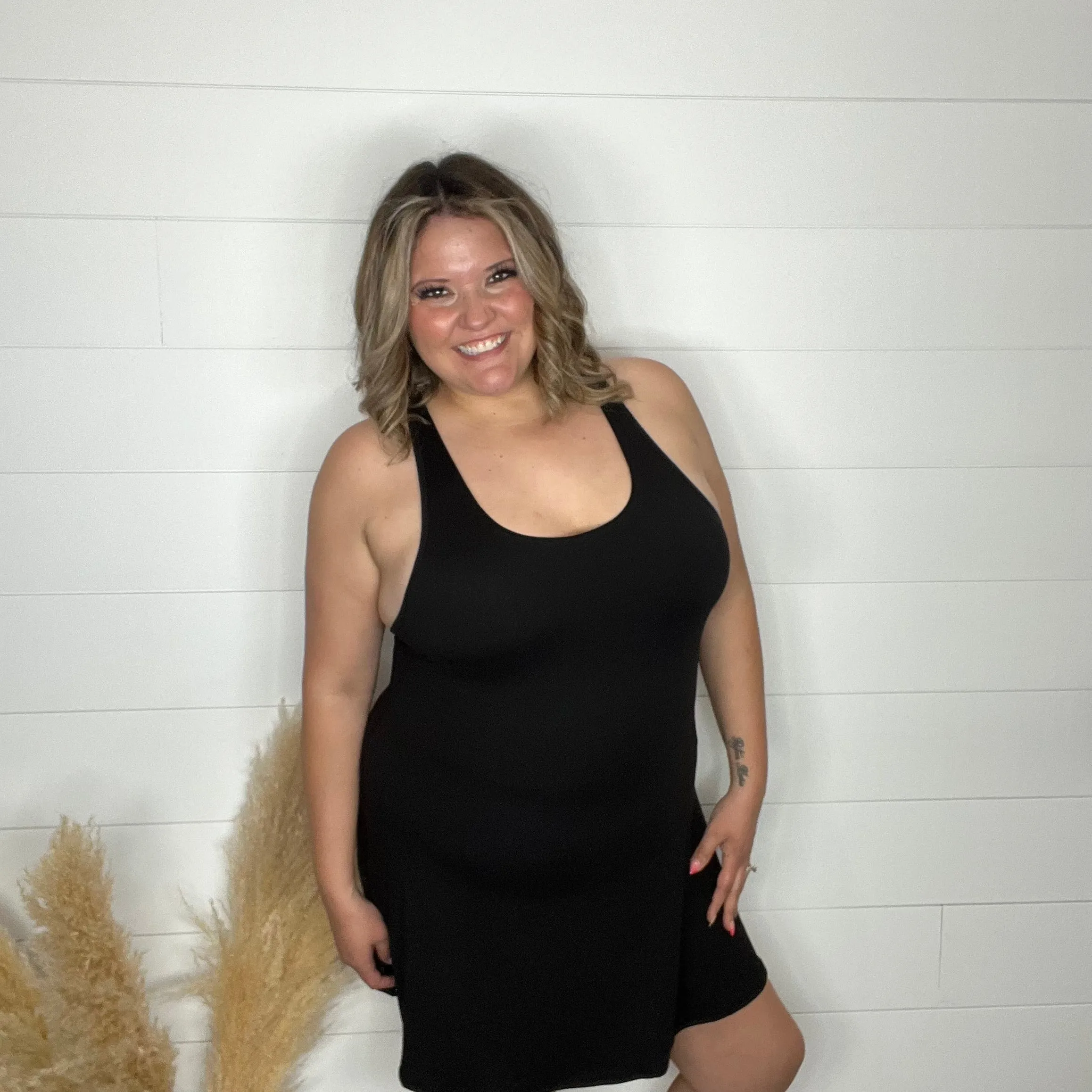 "Matchpoint" One Piece Romper Dress with Pockets