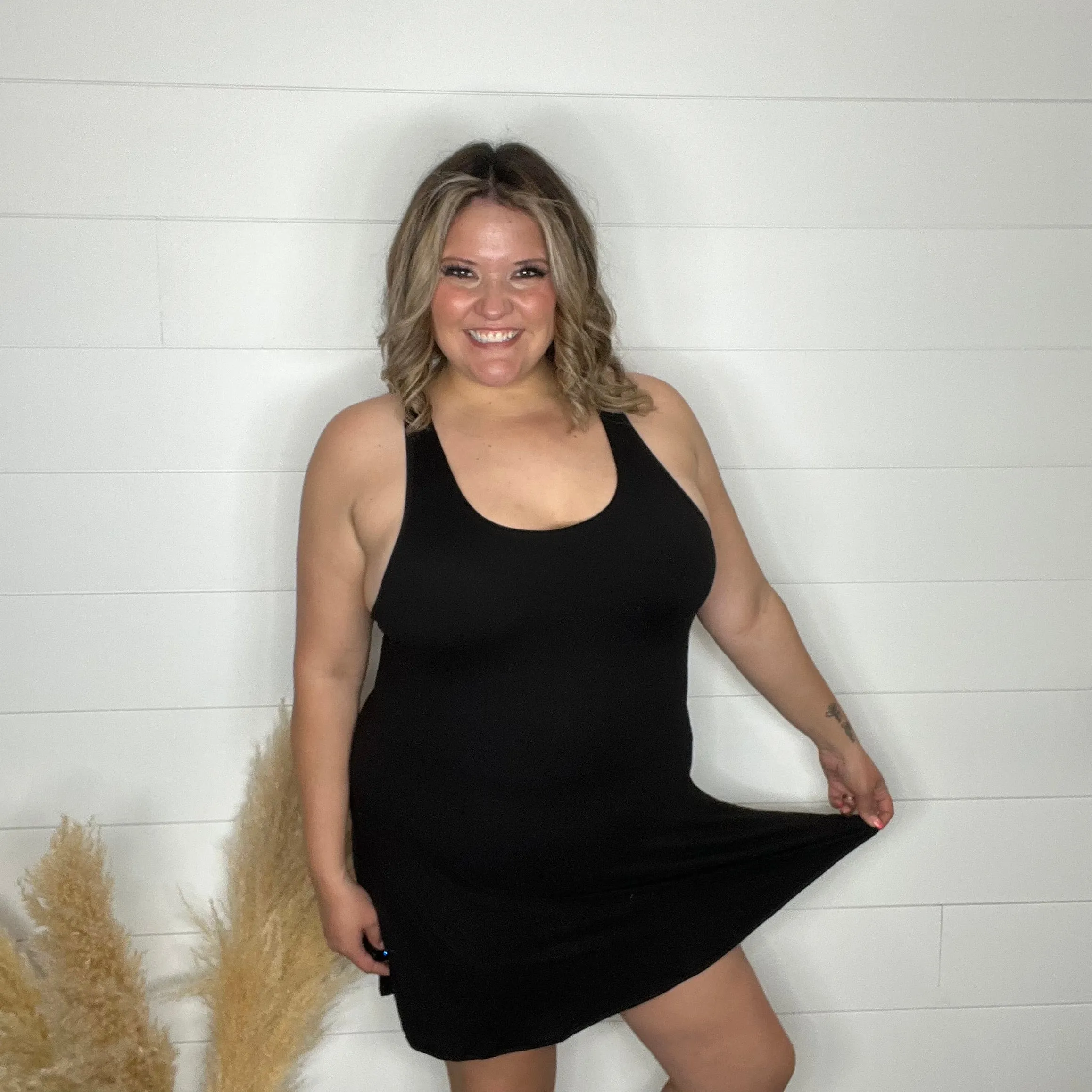 "Matchpoint" One Piece Romper Dress with Pockets