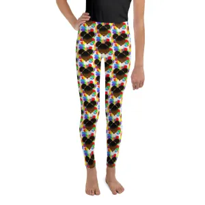 RAINBOW SPLATTER SISTAH Youth Leggings 8-20