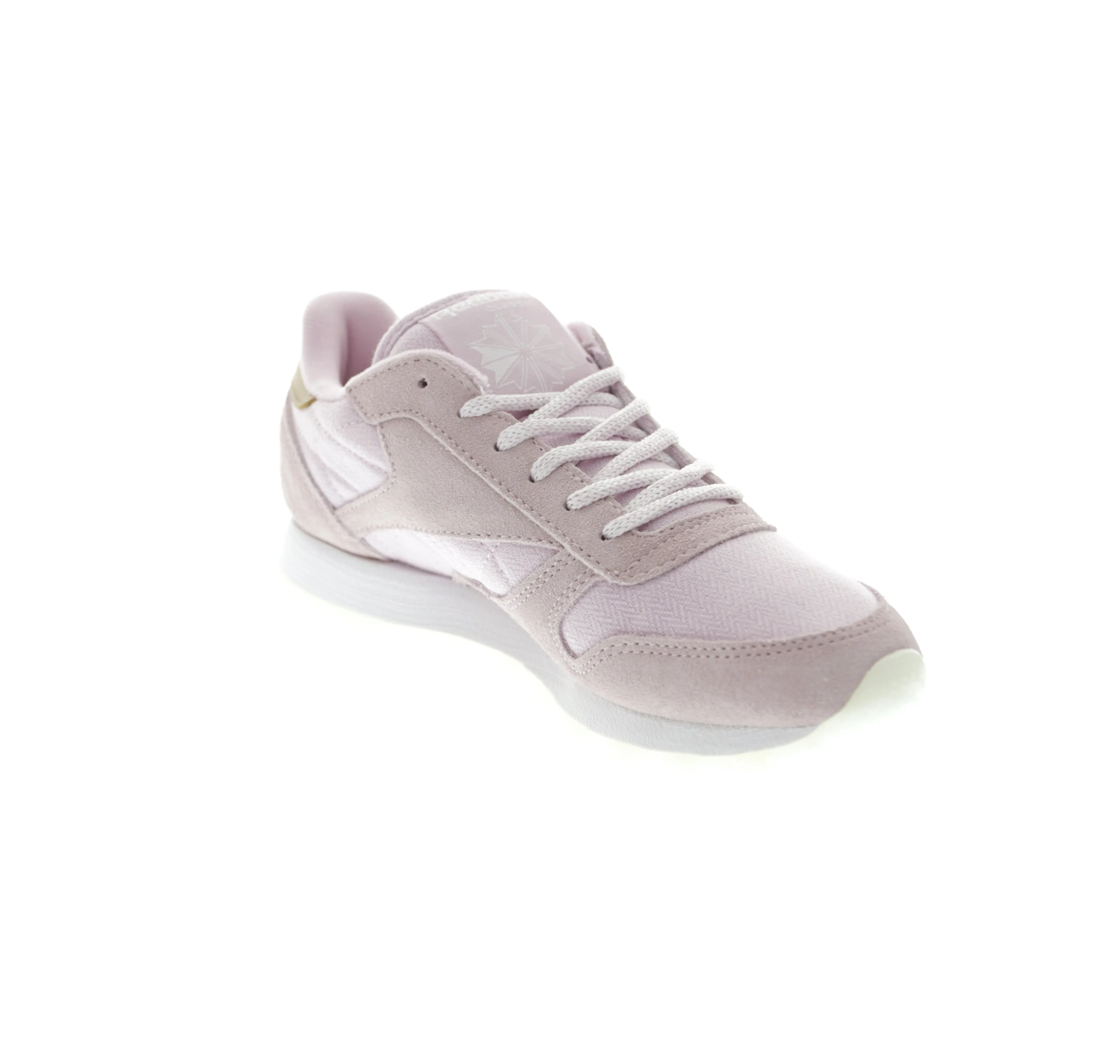Reebok Women's CL Leather Sea-Worn Purple/White