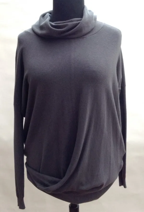 Romo Twist Jumper in Slate Grey