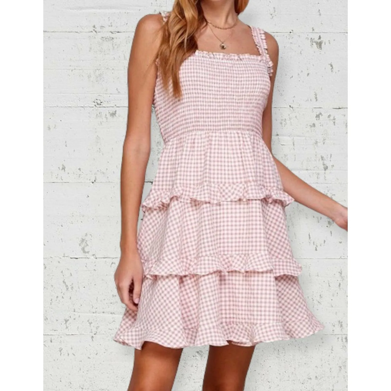 Selina Gingham Dress