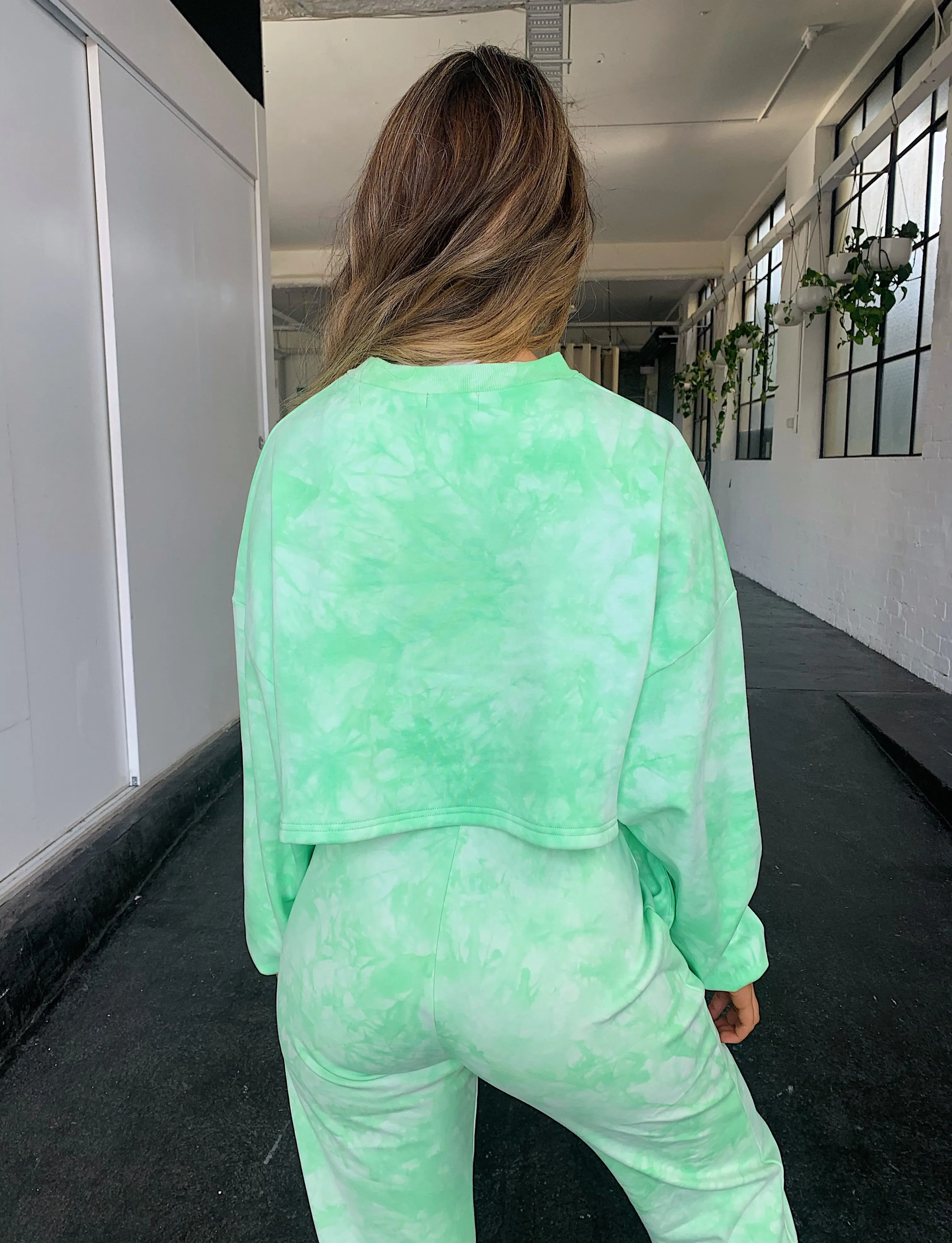 Shari Cropped Jumper - Green