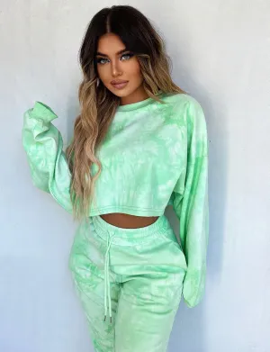 Shari Cropped Jumper - Green