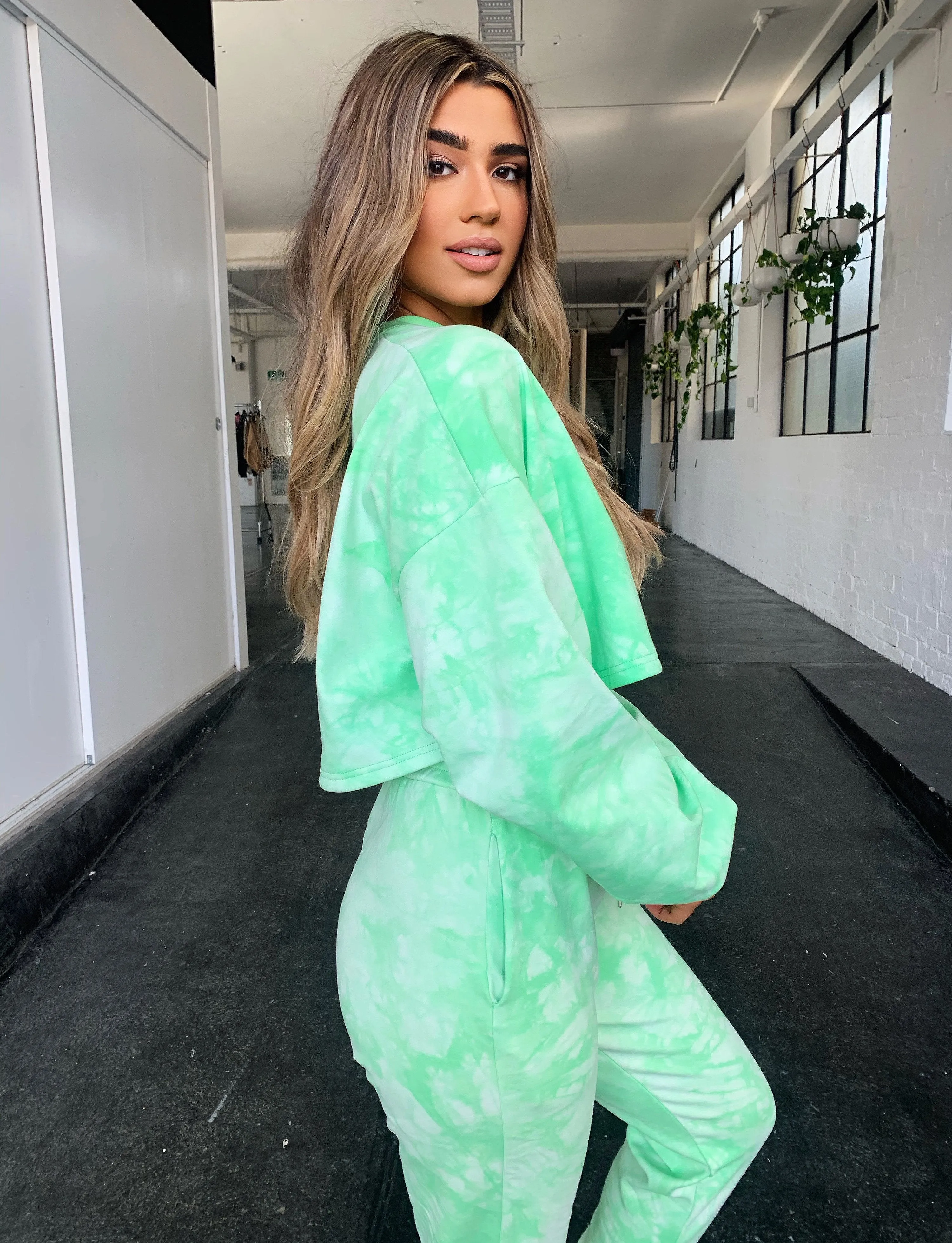 Shari Cropped Jumper - Green