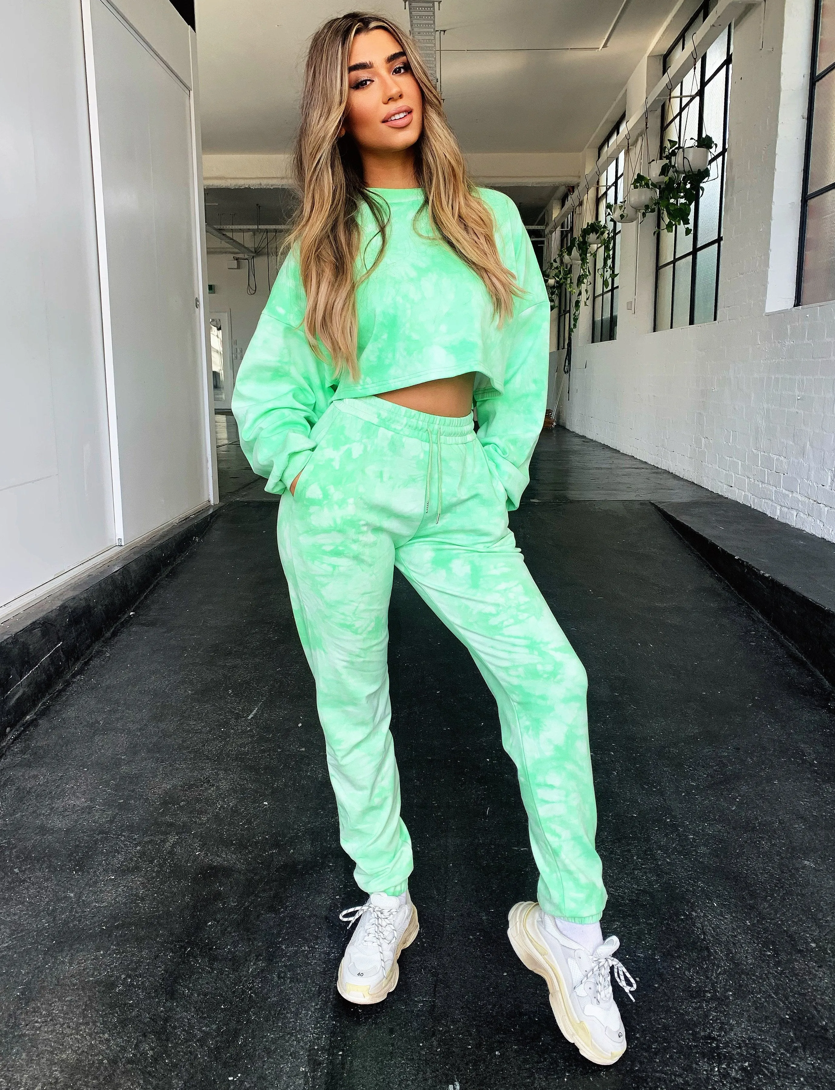 Shari Cropped Jumper - Green