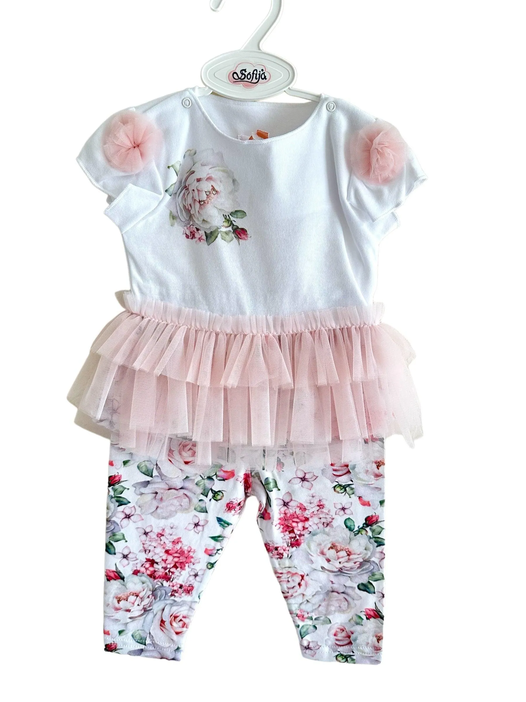 Sofija - Baby Girls POLA Blouse & Leggings Set