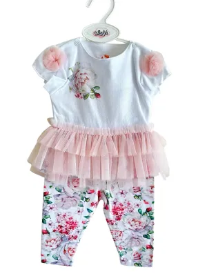 Sofija - Baby Girls POLA Blouse & Leggings Set