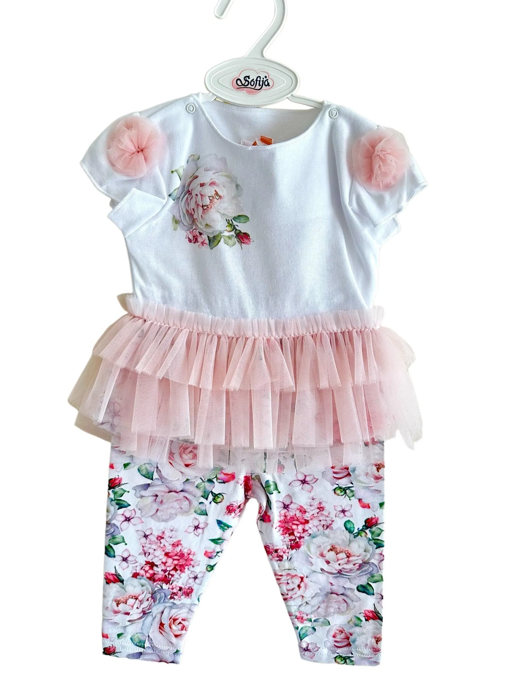 Sofija - Baby Girls POLA Blouse & Leggings Set