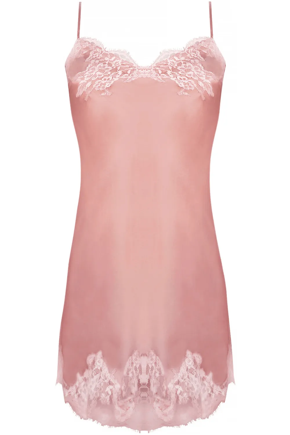 Splendeur Soie Night Dress Rose, Size L (UK 14)