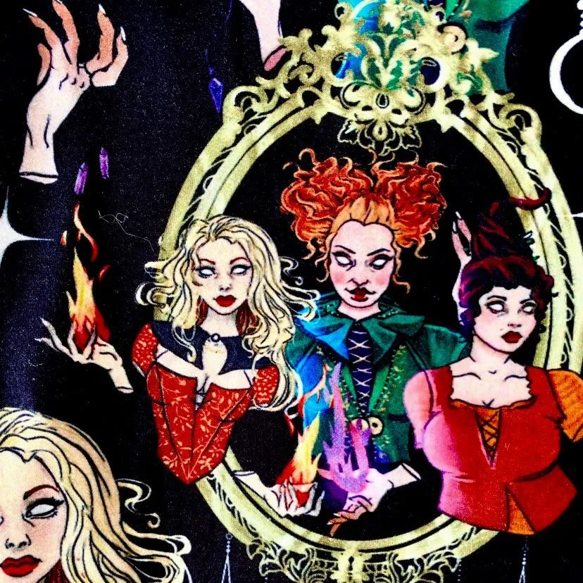 Spooky HOCUS POCUS Sanderson Sisters Halloween Super SOFT Leggings Disney Holiday rts