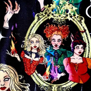 Spooky HOCUS POCUS Sanderson Sisters Halloween Super SOFT Leggings Disney Holiday rts