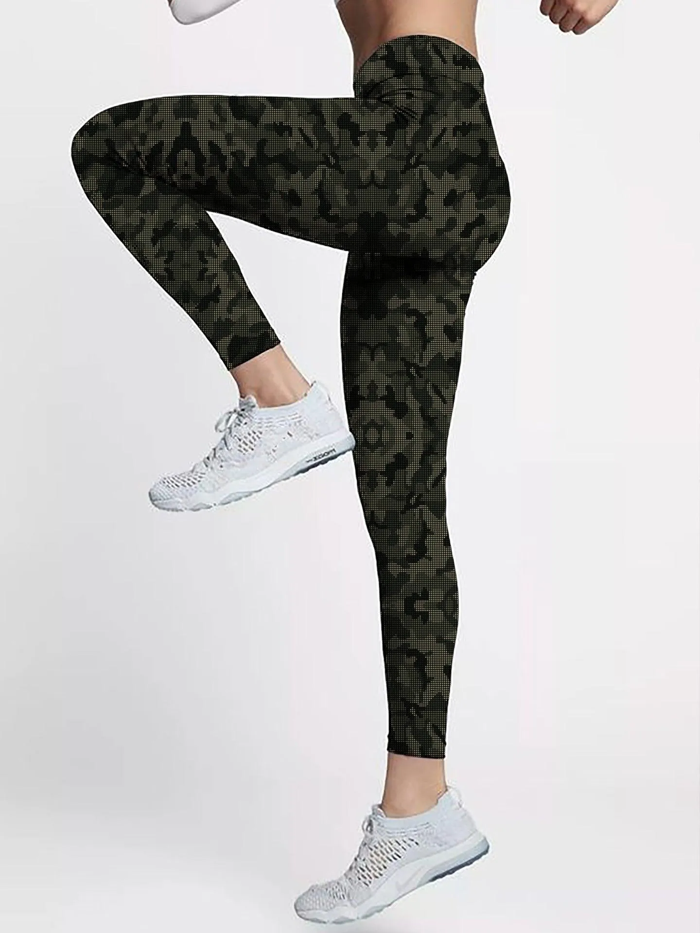 Stealth Green Camo Leggings- Sale