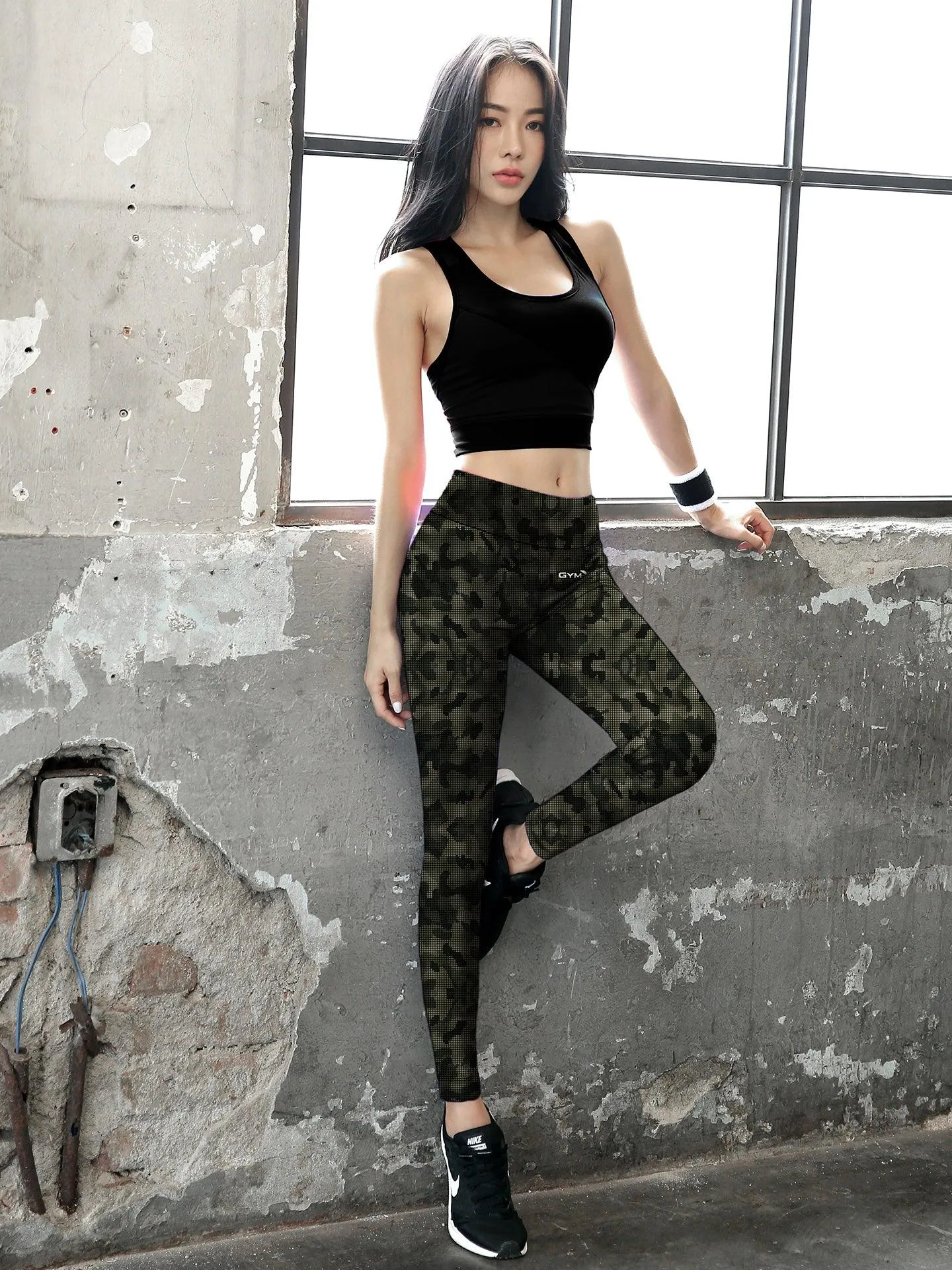 Stealth Green Camo Leggings- Sale