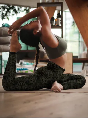 Stealth Green Camo Leggings- Sale
