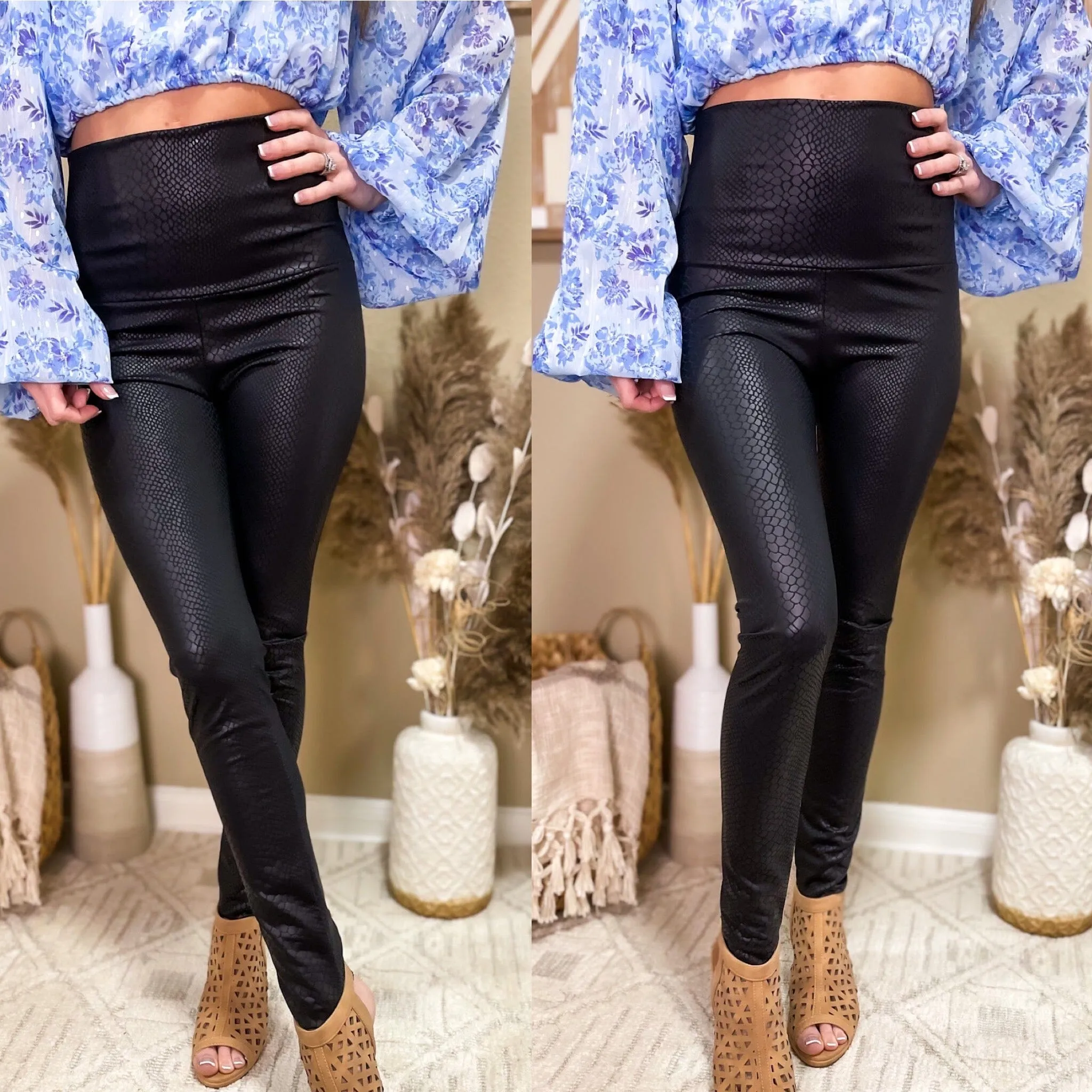 The Snake Skin Faux Legging