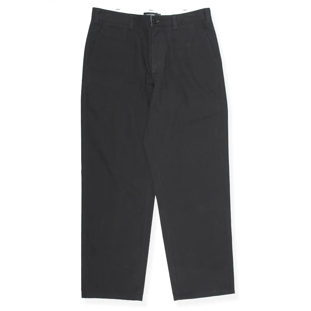 Theories Herringbone Hunting Trousers Black