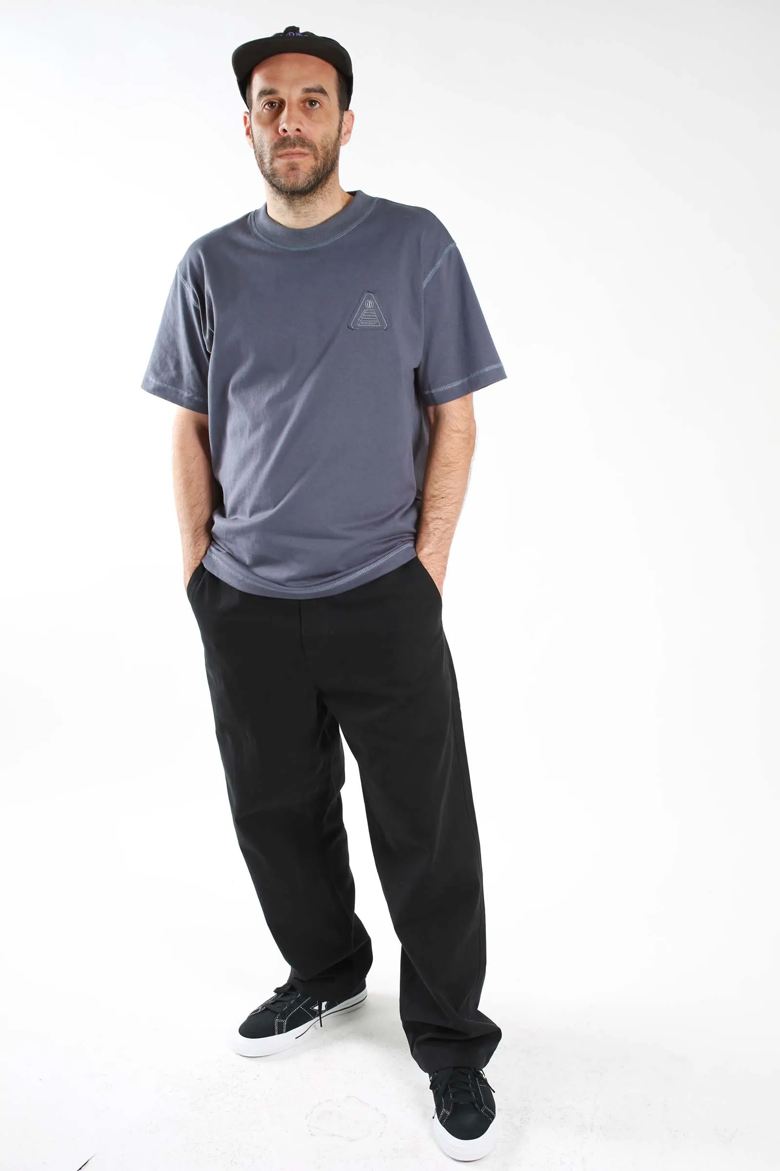 Theories Herringbone Hunting Trousers Black