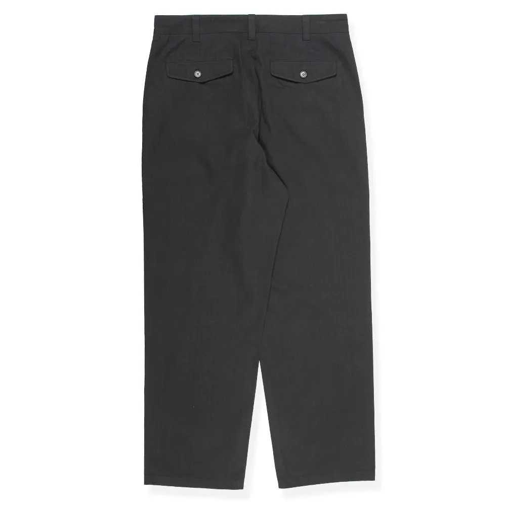Theories Herringbone Hunting Trousers Black