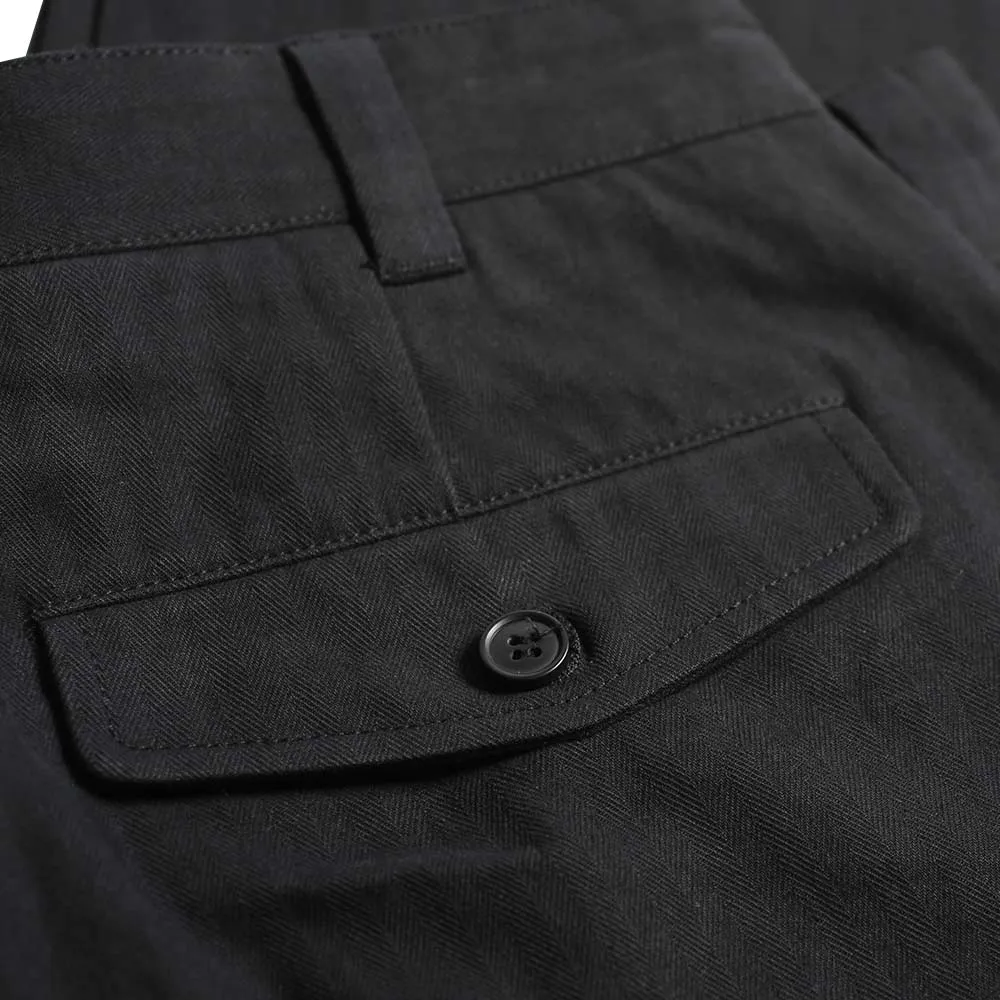 Theories Herringbone Hunting Trousers Black