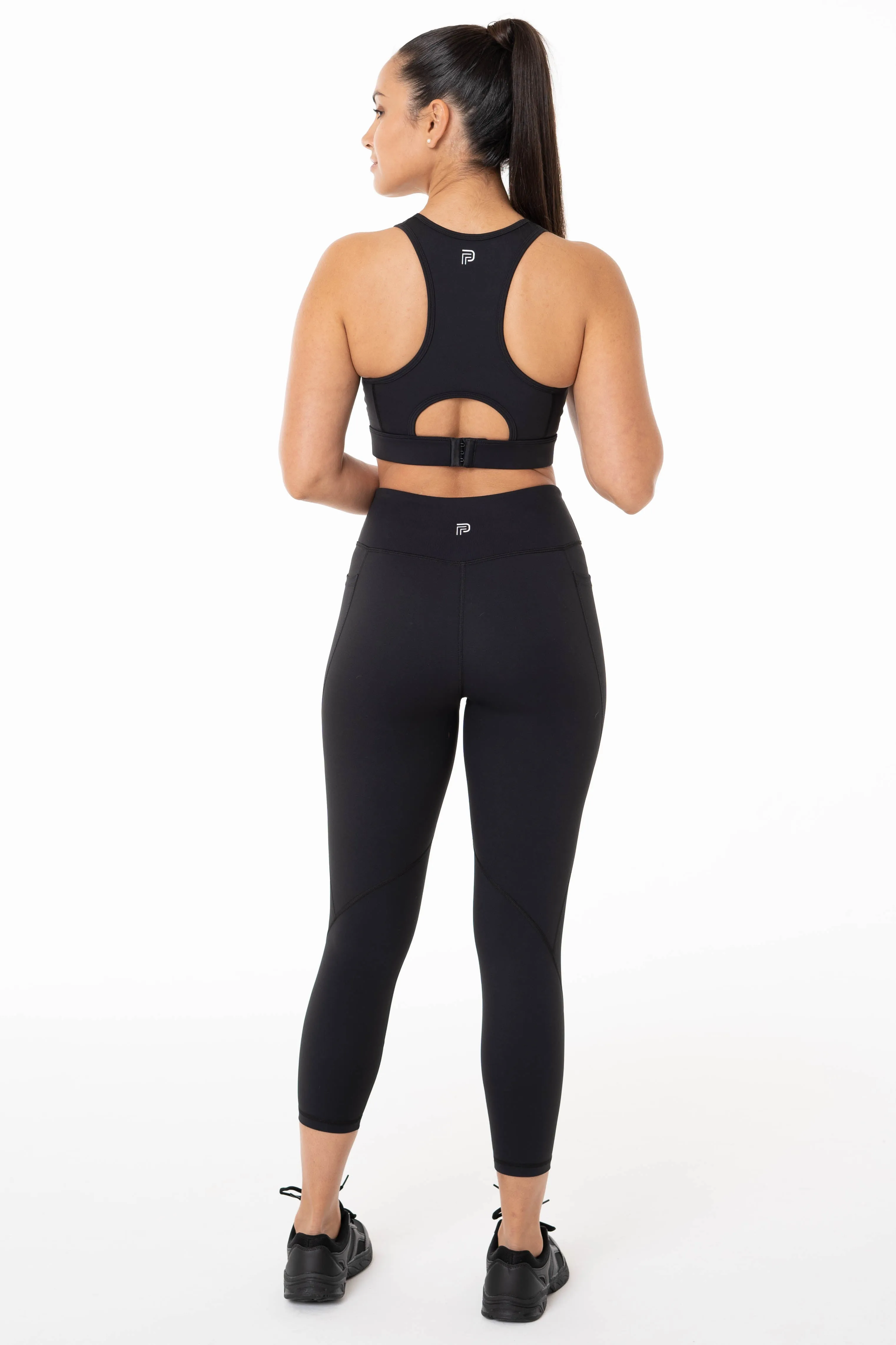 Total Support Black Sports Bra
