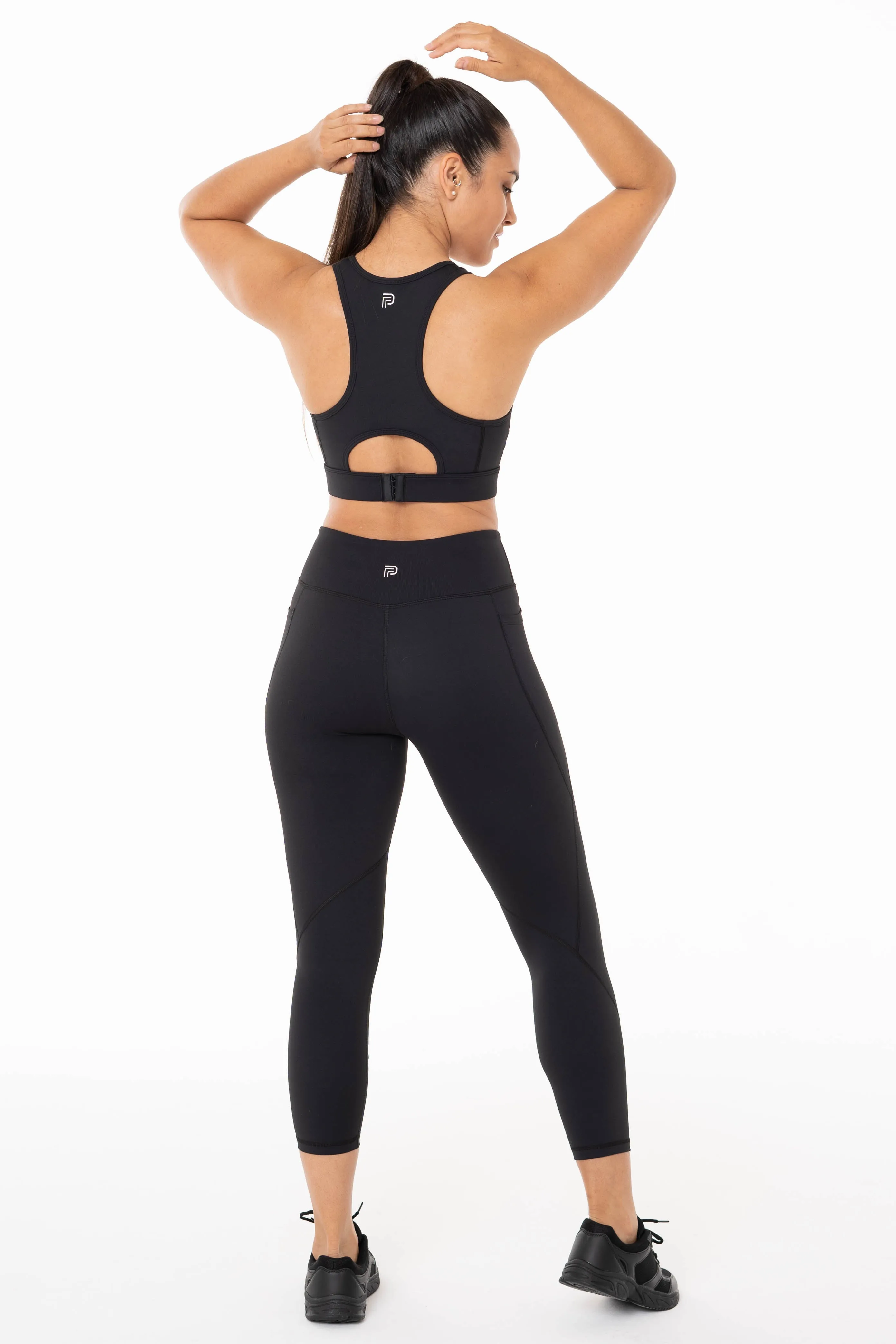 Total Support Black Sports Bra