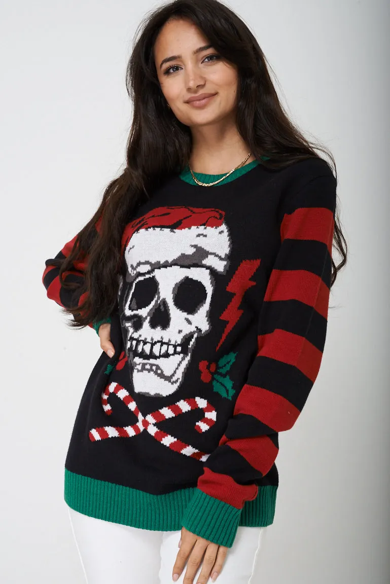 Unisex Ugly Christmas Skull Sweater