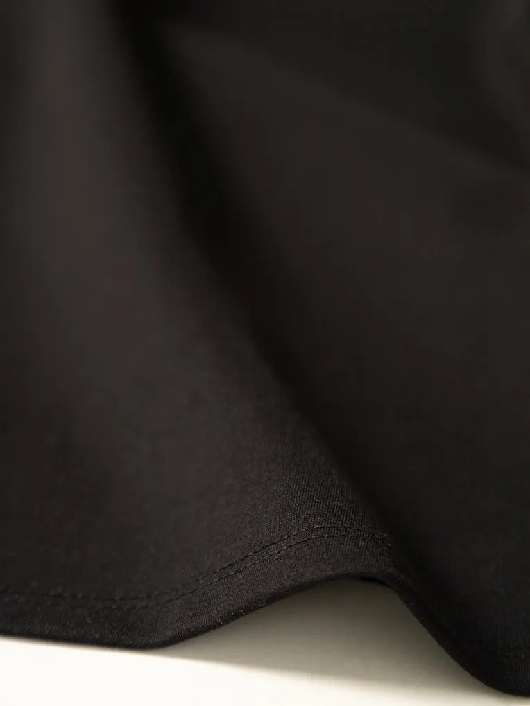 V-Neck Ease Knit OTK Dress in Black