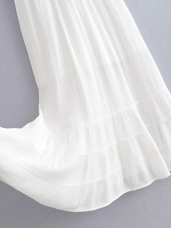 V-Neck Lace Slip Maxi Dress