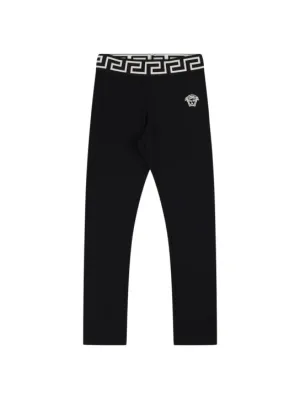 Versace   Cotton jersey leggings w/ logo 