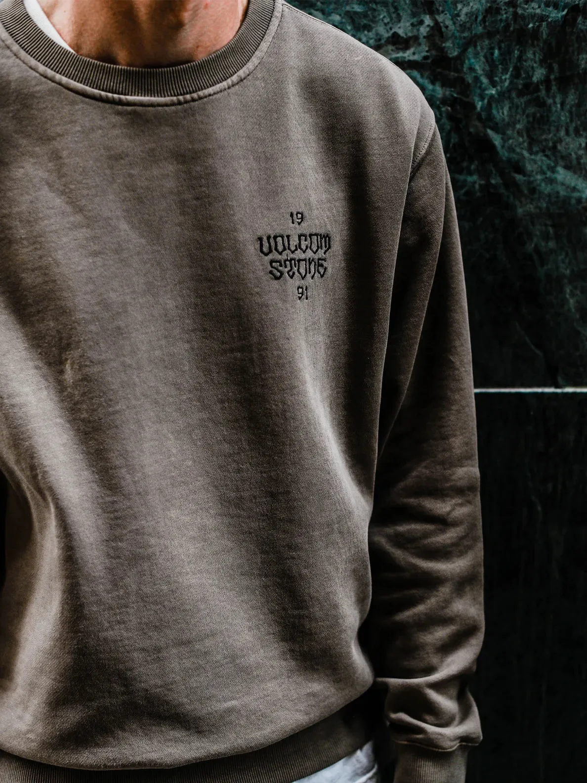 Volcom Mens Compstone Crew Fleece