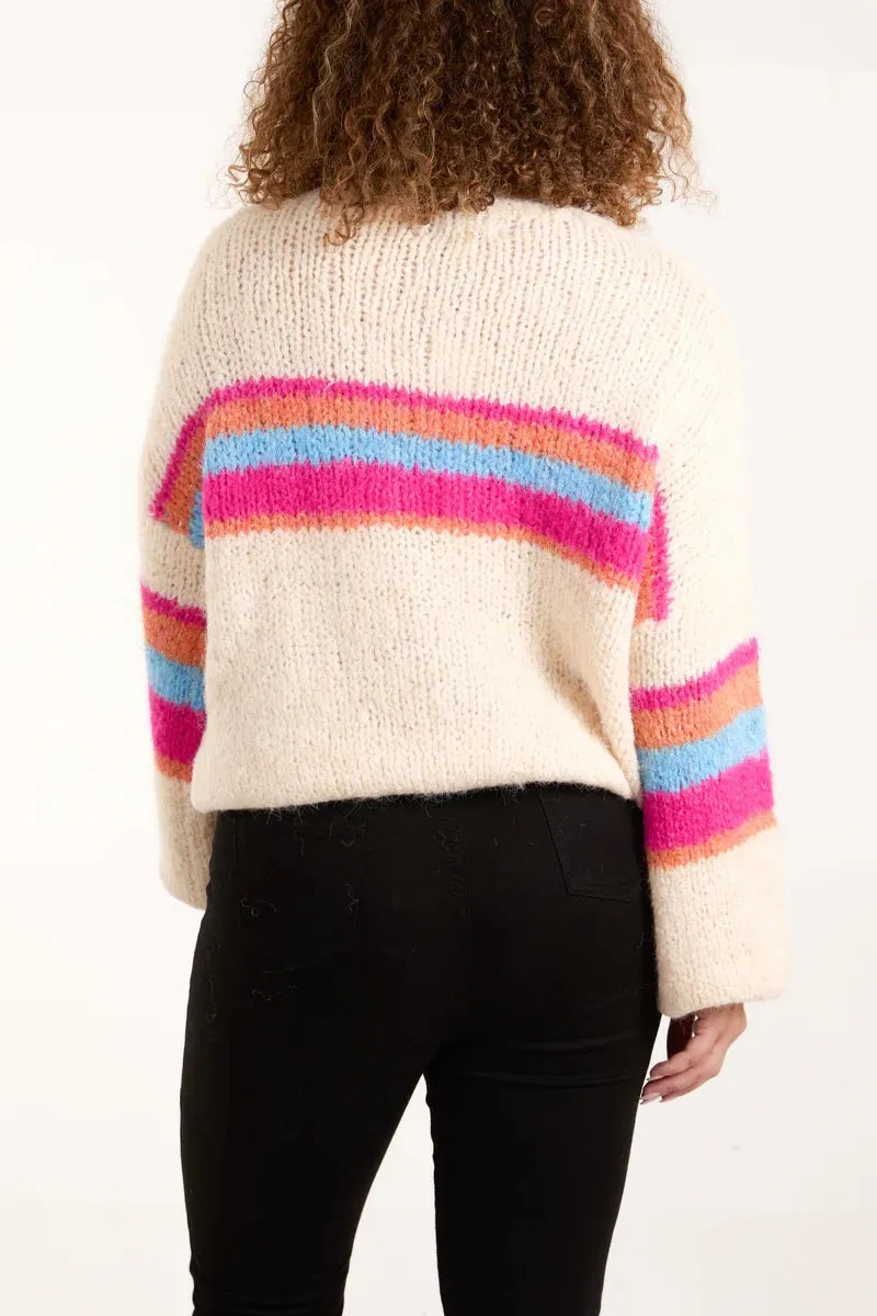 Wild Flower Stripe Jumper