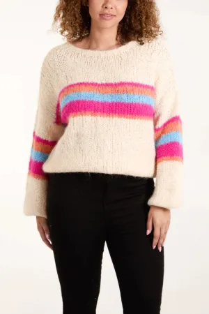 Wild Flower Stripe Jumper